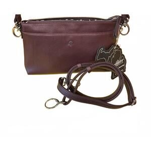 NEW JENNA KATOR women's venice crossbody bag in plum